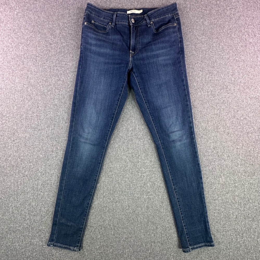 Levi's Jeans Women 29 711 Skinny Dark Wash Indigo Stretch Denim EXCELLENT